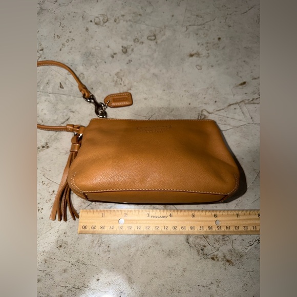 Coach Brown Leather Wristlet - Picture 3 of 6